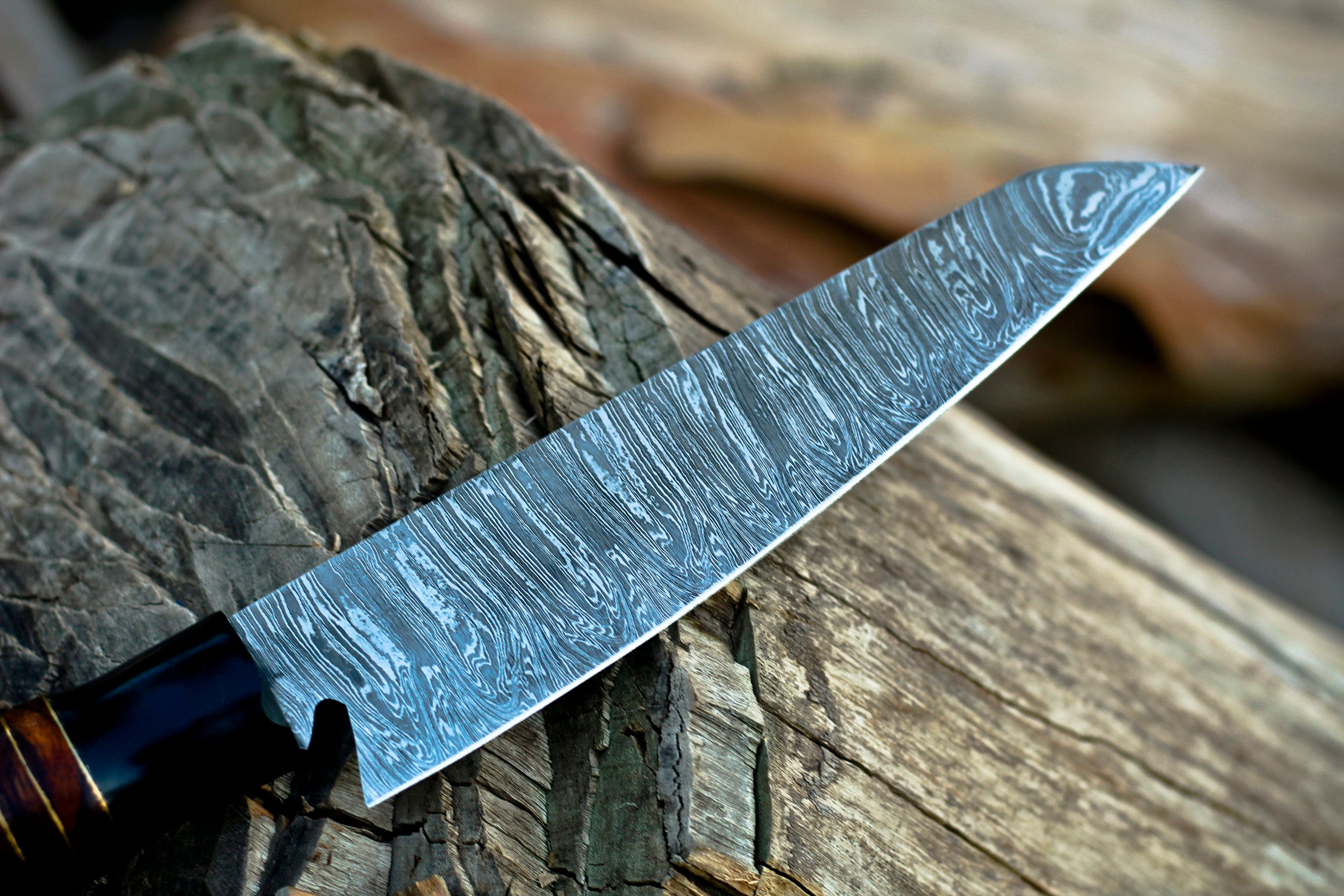 <h3>Handmade Damascus Chef Knife Buffalo Horn Handle, 8 inch Damascus Blade VG10 Cooking Knife</h3>