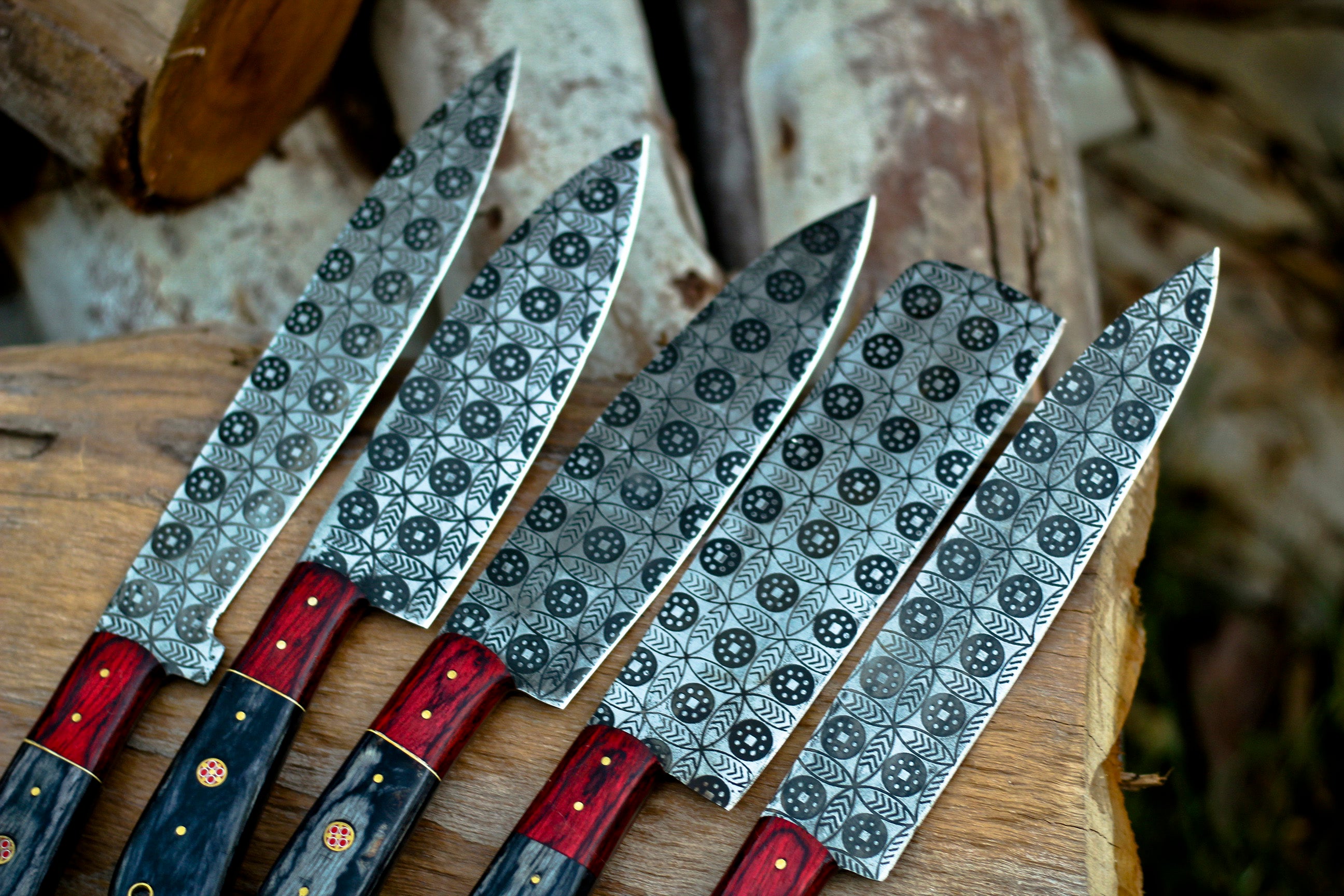 <h3>5 Pieces Handmade J2 Steel Chef Set - 5 Piece Kitchen Knives Set</h3>